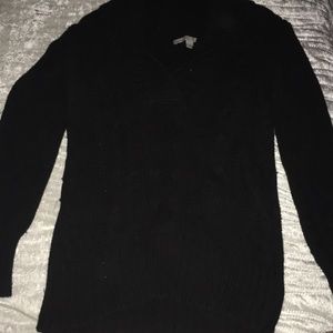 black sweater from old navy
